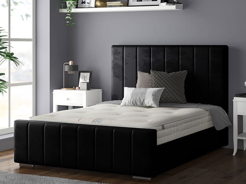 Nala Bed Plush Velvet Black