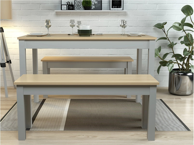 Ohio Dining Set Oak-Grey