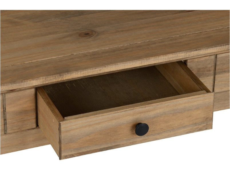 Panama 1 Drawer Coffee Table Natural Wax