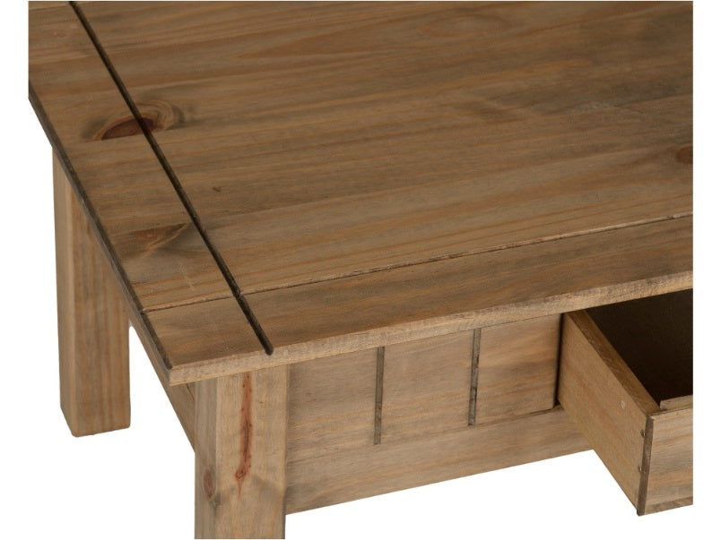 Panama 1 Drawer Coffee Table Natural Wax