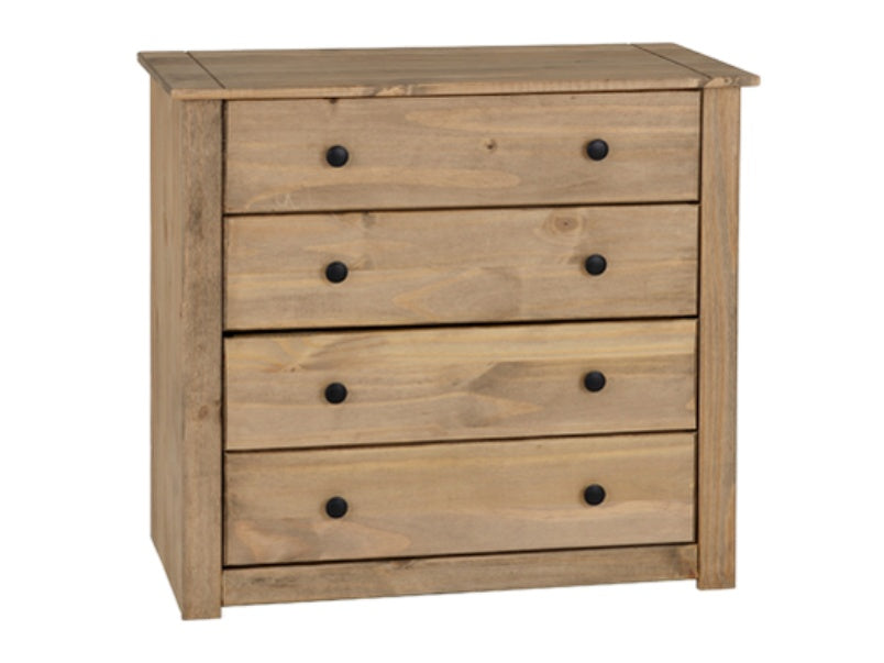 Panama 4 Drawer Chest Natural Wax