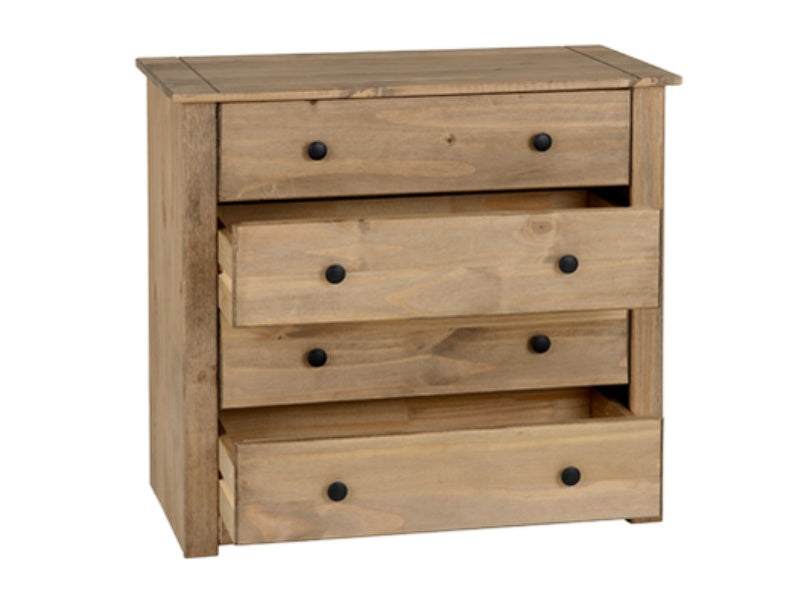 Panama 4 Drawer Chest Natural Wax