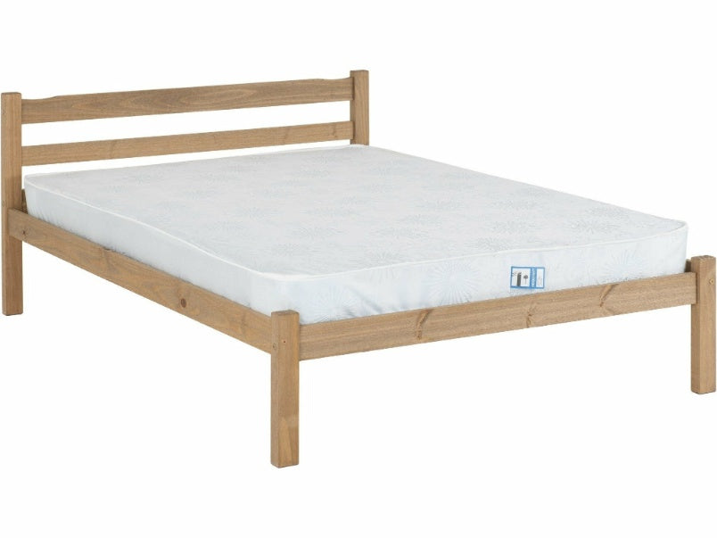 Panama 4ft6in Bed Natural Wax