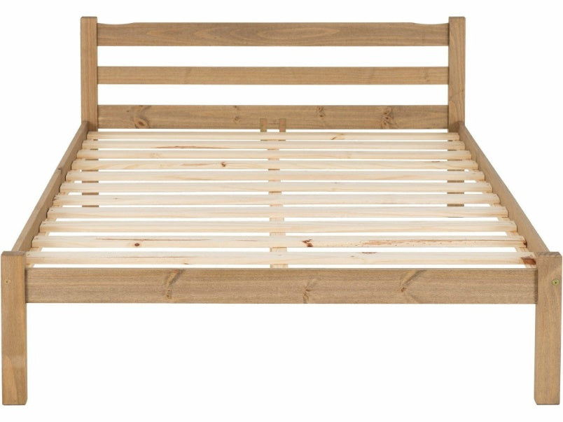 Panama 4ft6in Bed Natural Wax