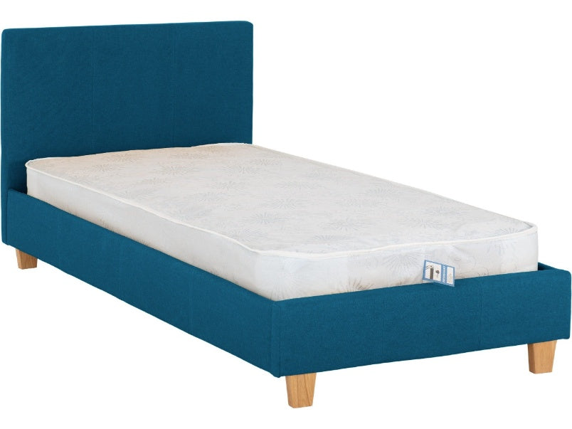 Prado 3ft Bed Petrol Blue Fabric