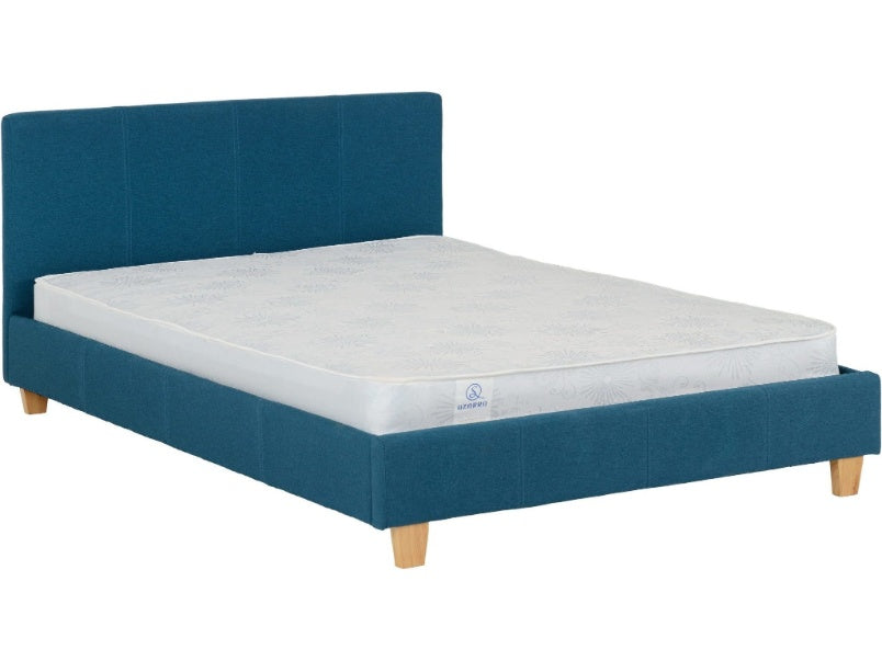 Prado 4ft6in Bed Petrol Blue Fabric