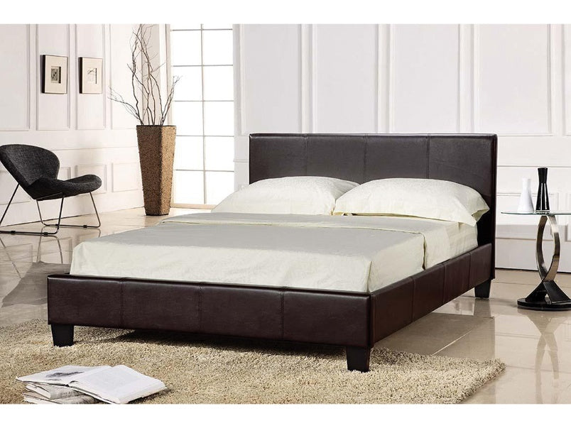 Blanco 4.6 Double Faux Leather Bed