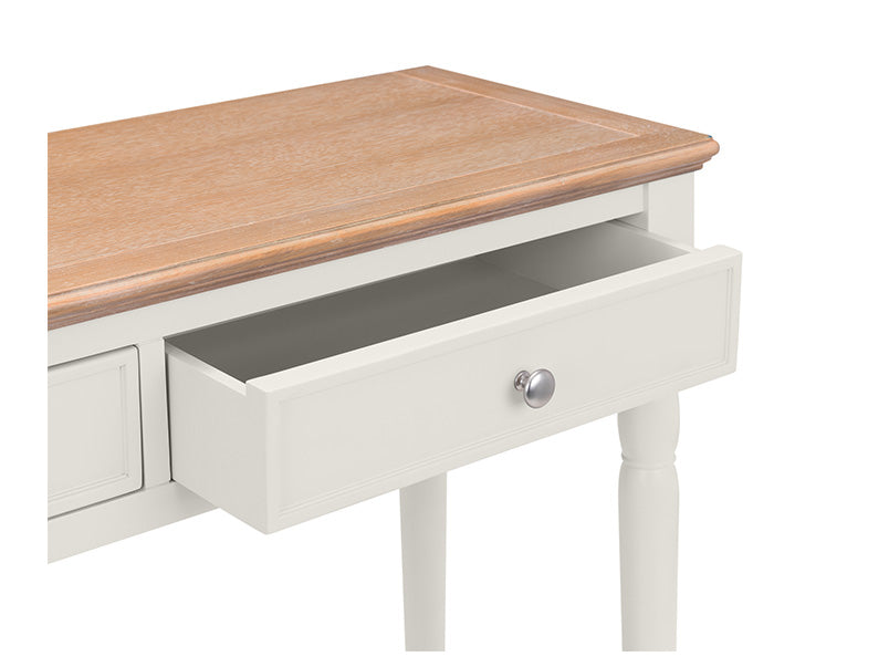 Provence 2 Drawer Console Table Limed Oak/Grey