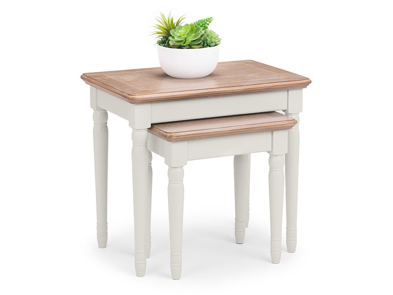 Provence Nest of Tables Limed Oak/Grey