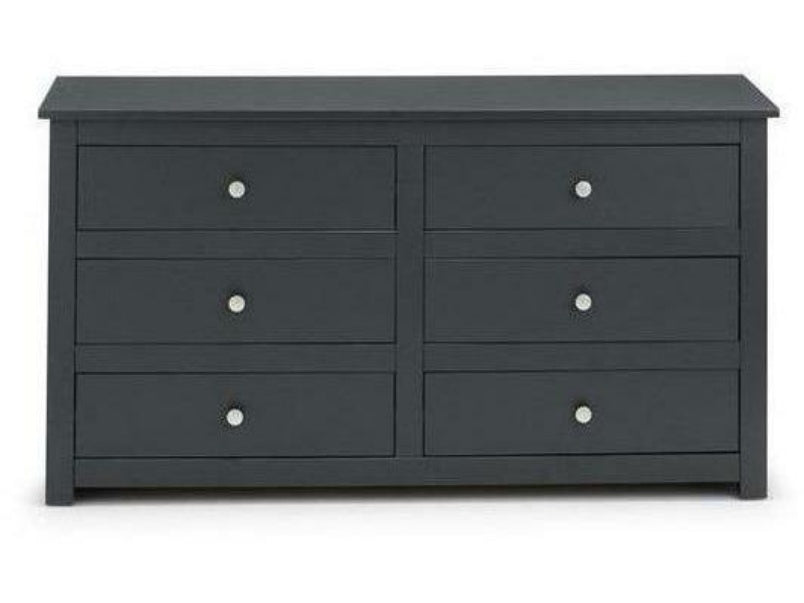 Radley 6 Drawer Wide Chest Anthracite