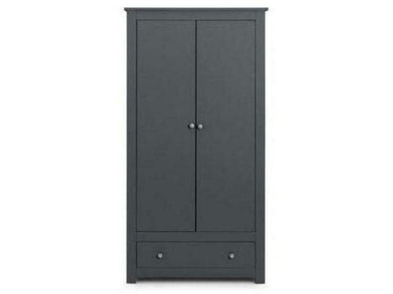 Radley 2 Door 1 Drawer Wardrobe Anthracite