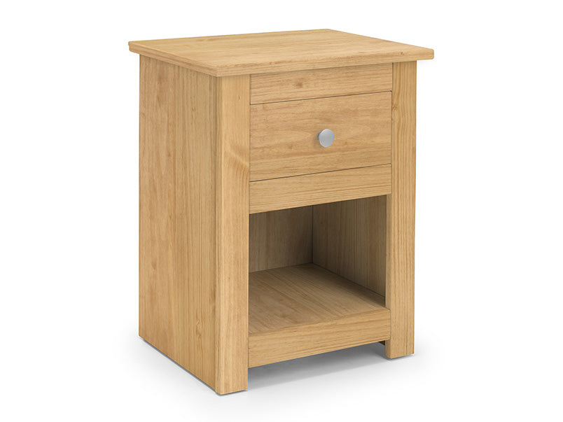 Radiance 1 Drawer Bedside Waxed Pine