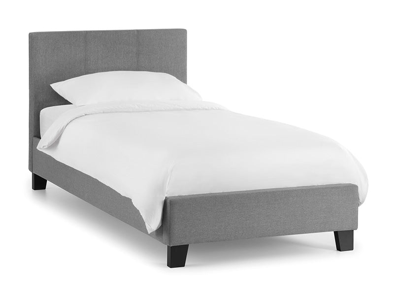 Renata Fabric Bed Light Grey Linen