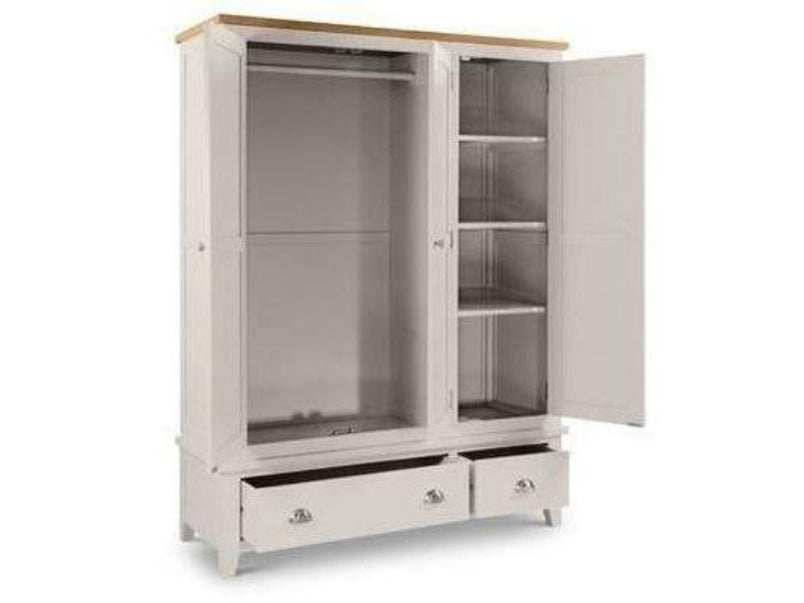 Richmond 3 Door 2 Drawer Wardrobe Elephant Grey