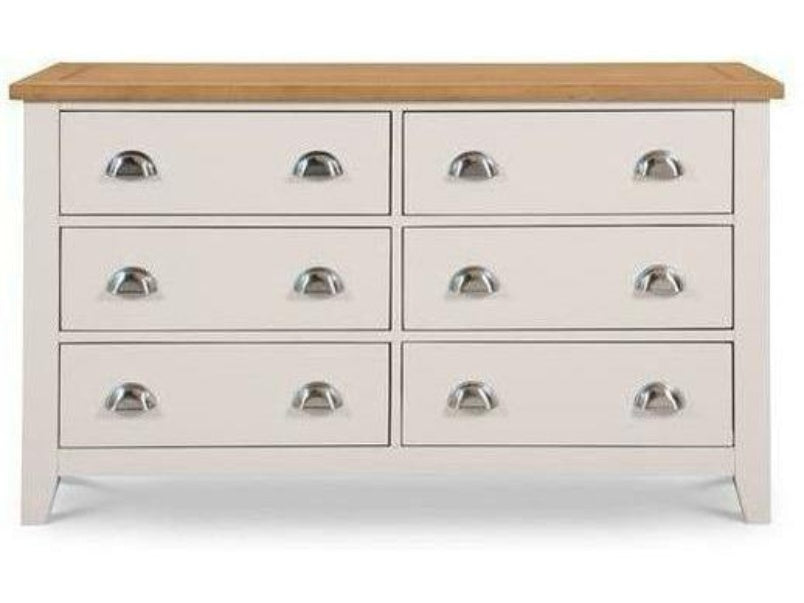 Richmond 6 Drawer Wide Chest Elephant Grey