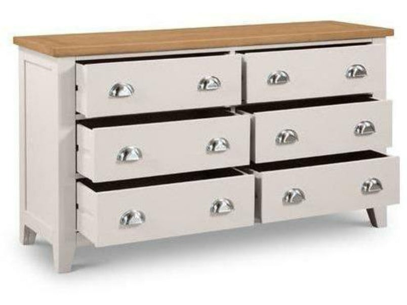 Richmond 6 Drawer Wide Chest Elephant Grey