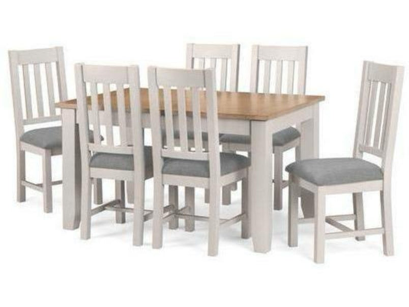 Richmond Extending Dining Table (140cm + 40cm x 90cm) Grey/Oak