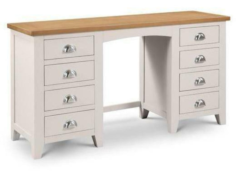 Richmond Twin Pedestal Dressing Table Elephant Grey