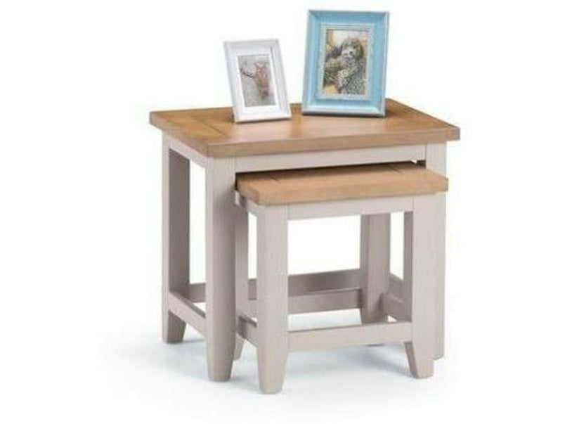 Richmond Nest of Tables Grey/Oak