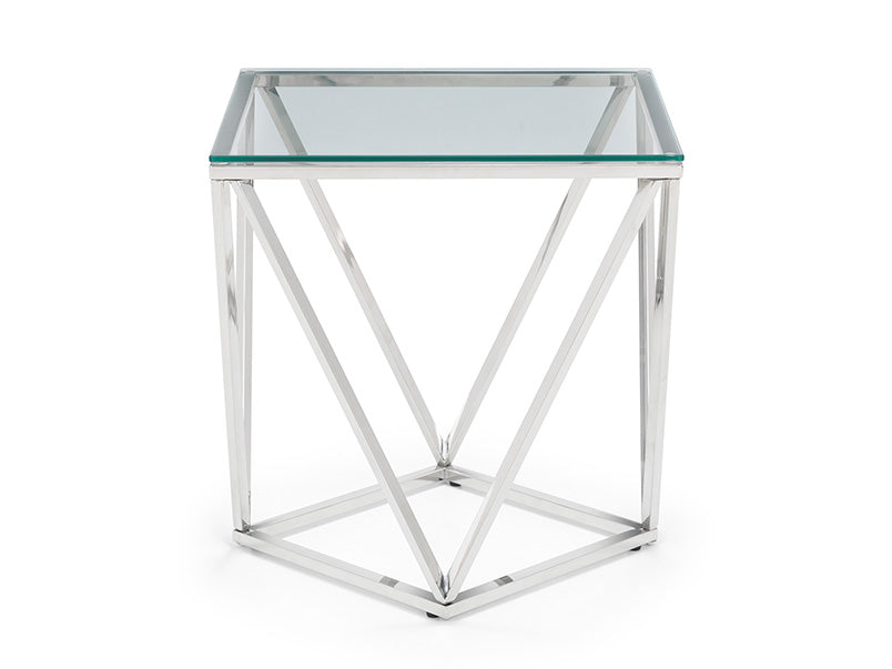 Riviera Octagonal Lamp Table Glass