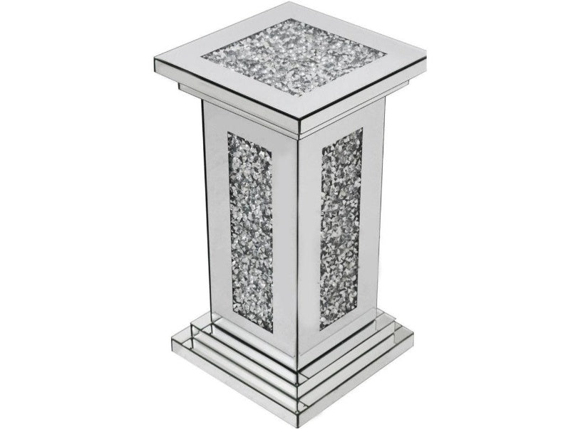 Roma Crush Diamond Pillar Side TableMedium