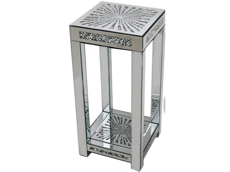 Roma Crush Diamond Sunburst Side Table – Large