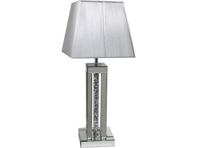 Roma Crush Diamond Table Lamp Silver