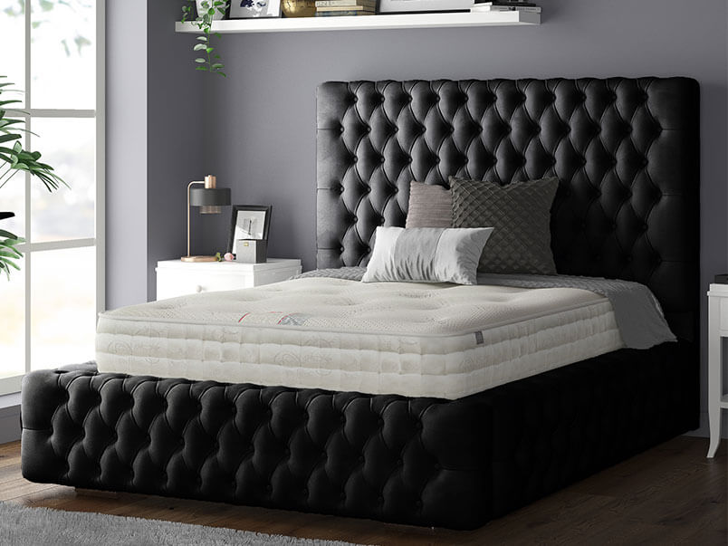 Black cheap royal bed