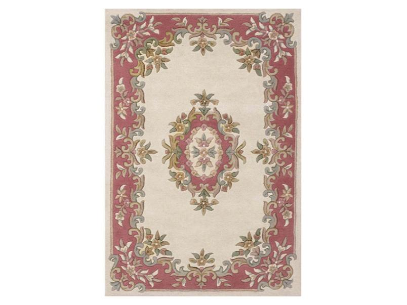 Royal Wool Rug Cream/Rose