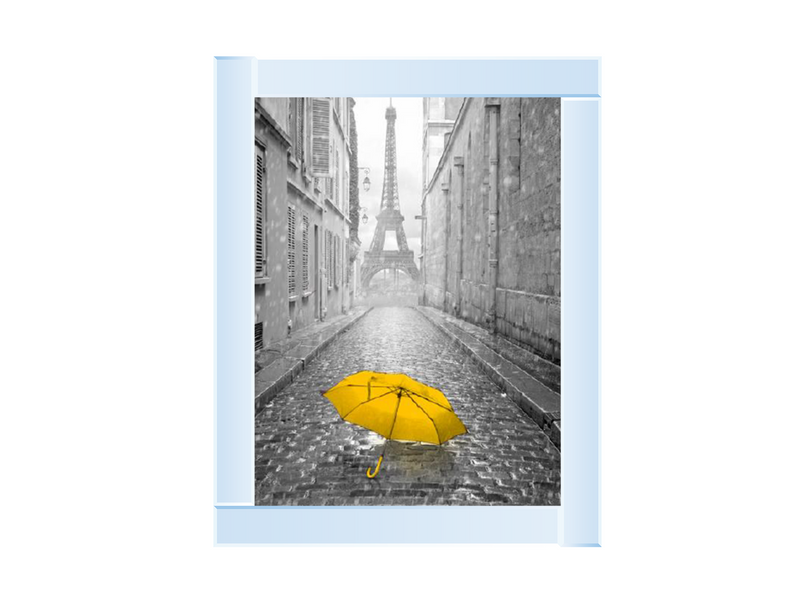 Lone yellow Umbrella Paris