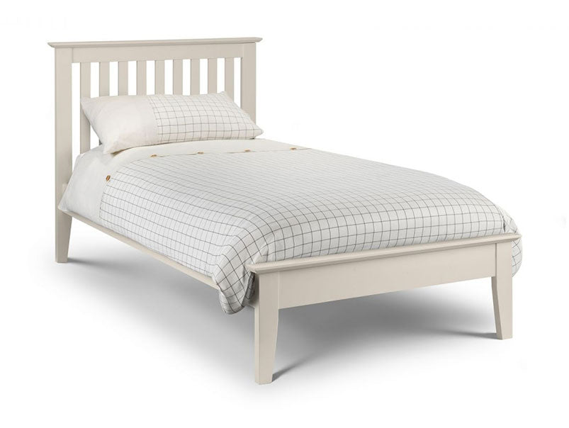 Saturn Shaker Ivory Lacquered Finish Bed