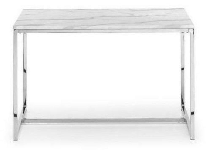 Scala White Marble Dining Table 120cm X 80cm