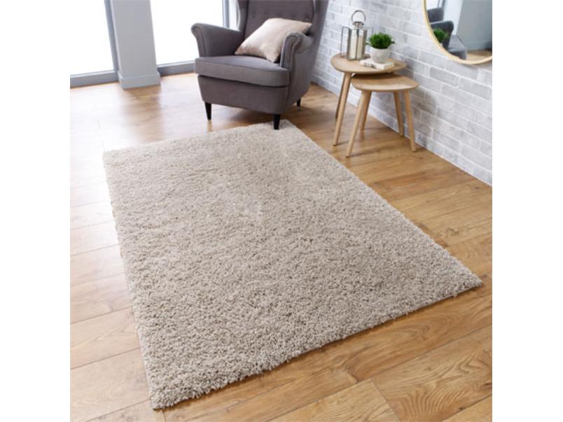 Serene Light Beige Woven Rug