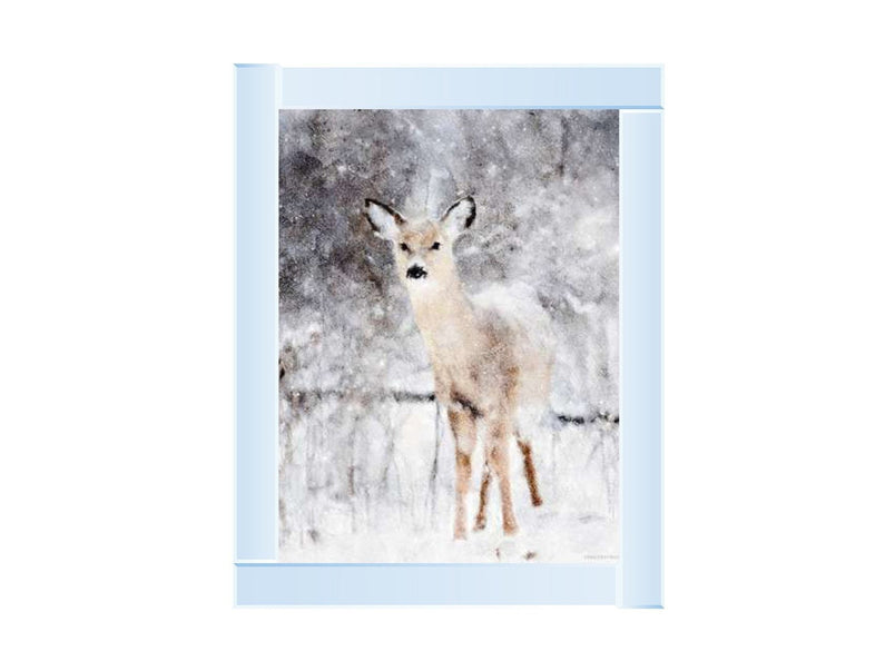 Deer in Winter Forest