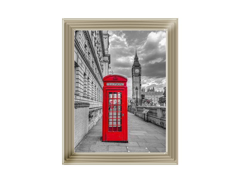 Telephone booth with Big Ben, London, Assaf Frank