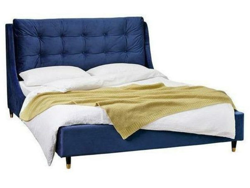 Sloane Plush Velvet Double Bed