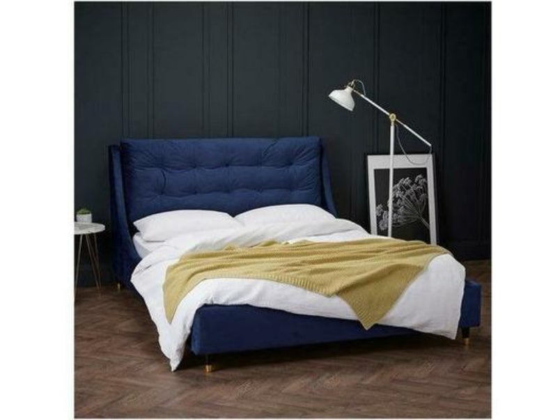 Sloane Plush Velvet Double Bed