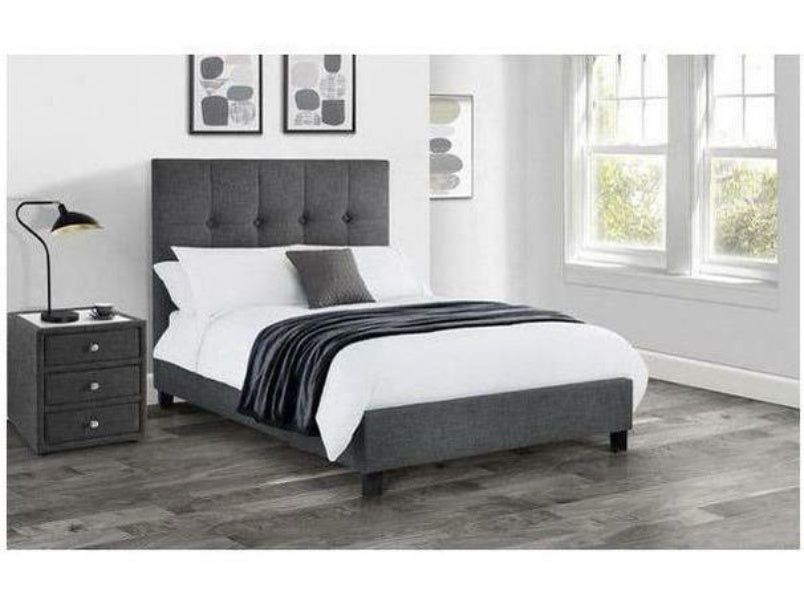 Sorrento 3 Drawer Bedside Slate Grey Linen