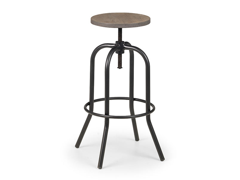 Spitfire industrial Stool Mocha Elm/Black