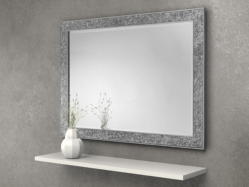 Staccato Fragment Wall Mirror Silver