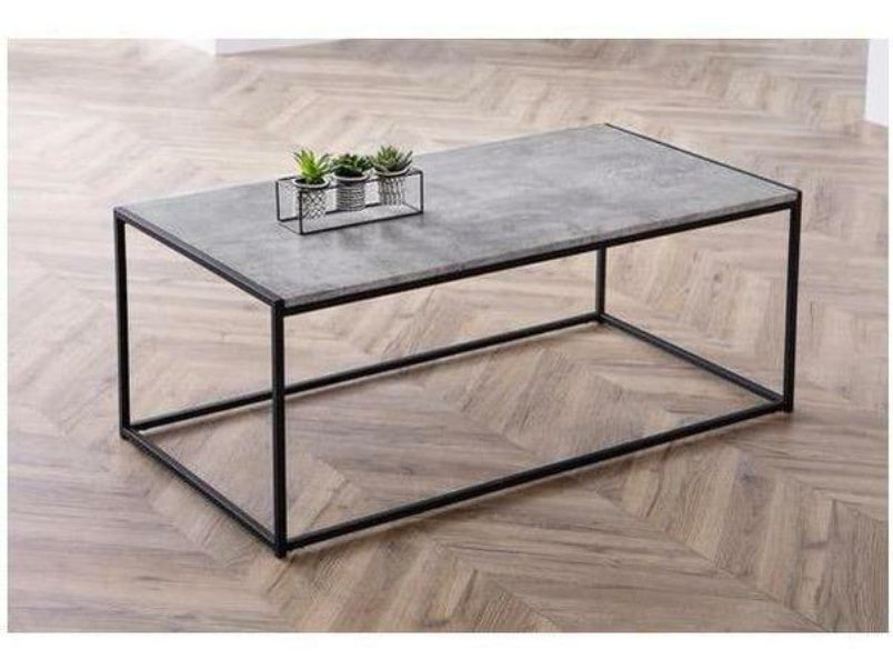 Staten Concrete Black Coffee Table