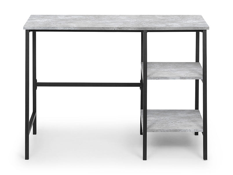 Sienna Concrete Desk Black