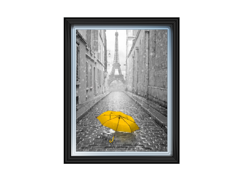 Lone yellow Umbrella Paris