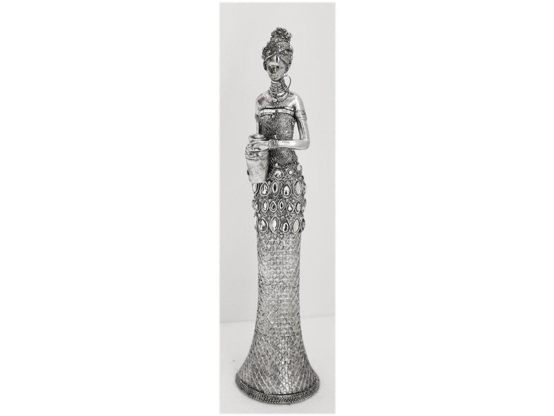 16" Tribal Lady Carrying Jug