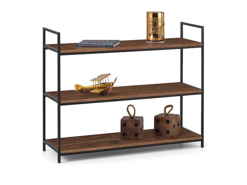 Tribeca Low Bookcase Walnut