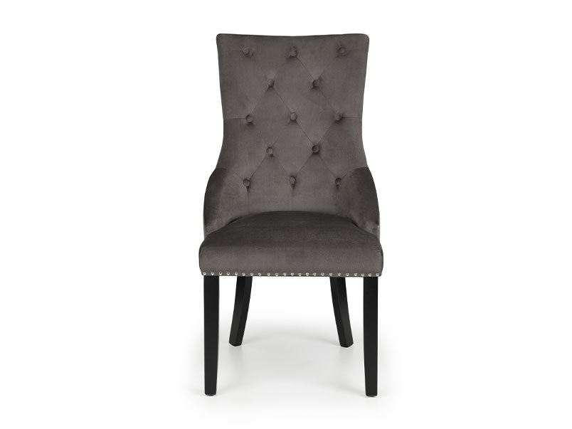 Veneto Knockerback Chair Grey (Set of 2)