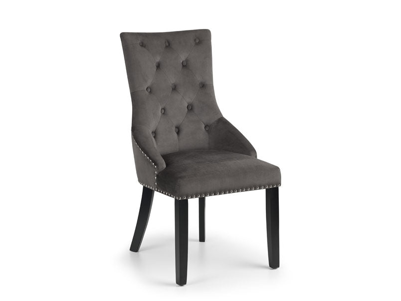 Veneto Knockerback Chair Grey (Set of 2)