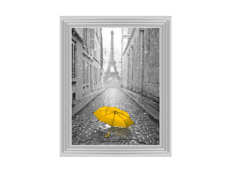 Lone yellow Umbrella Paris