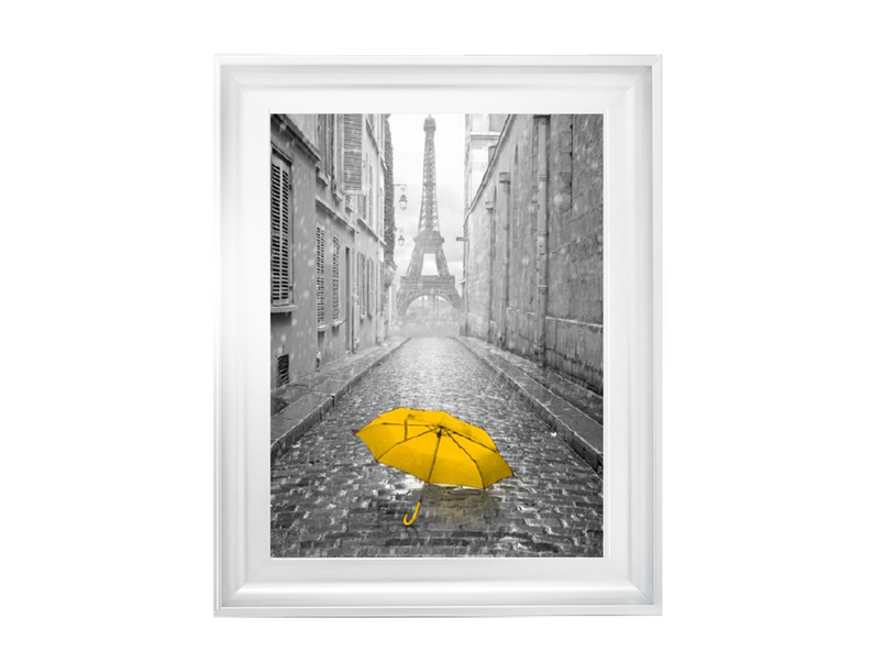 Lone yellow Umbrella Paris
