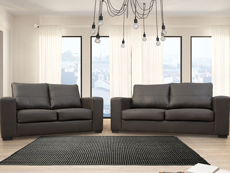 Hamilton Faux Leather 3+2 Sofa Set